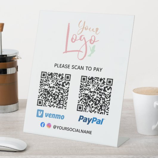 DIYロゴをスキャンしてペデスタルサインを支払う 台座サイン (インサイチュ)