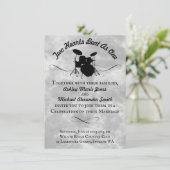 DIYロック&ドラ転がマーの結婚ドラムキットミュージシャン 招待状 (スタンド正面)