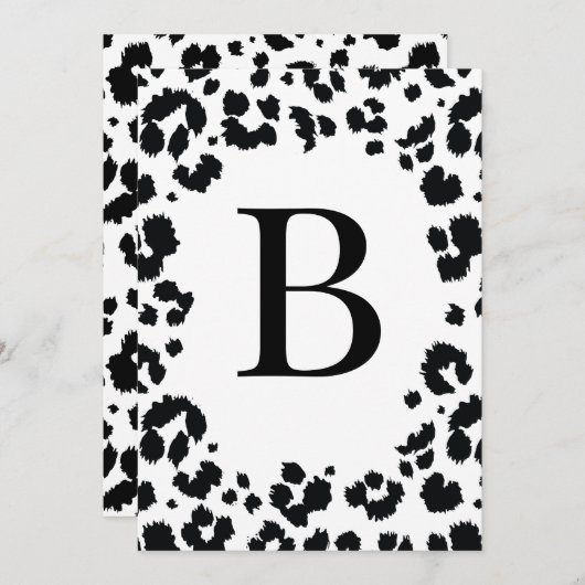 DIYワイルドレター番号バナー/バンティング招待状 招待状 (正面/裏面)