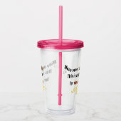 diyワインのアルコール飲料のためのコーヒー仕事上のおもしろいな移動 アクリルタンブラー (右)