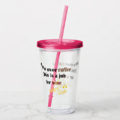 diyワインのアルコール飲料のためのコーヒー仕事上のおもしろいな移動 アクリルタンブラー (裏面)