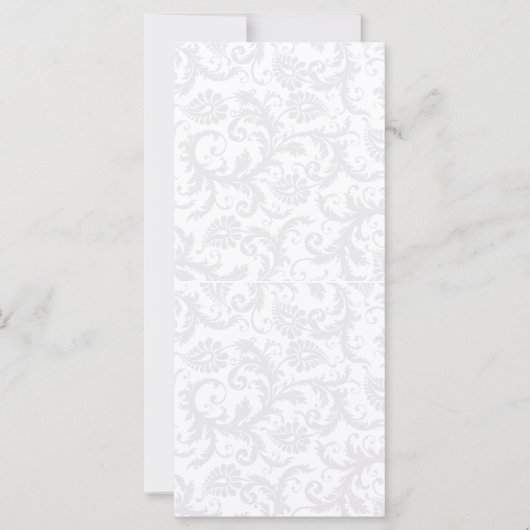 DIYヴィンテージダマスクウェディング座席表 (正面)