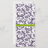 DIYヴィンテージダマスクウェディング座席表 (裏面)