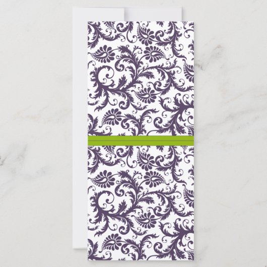 DIYヴィンテージダマスクウェディング座席表 (裏面)