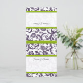 DIYヴィンテージダマスクウェディング座席表 (スタンド正面)