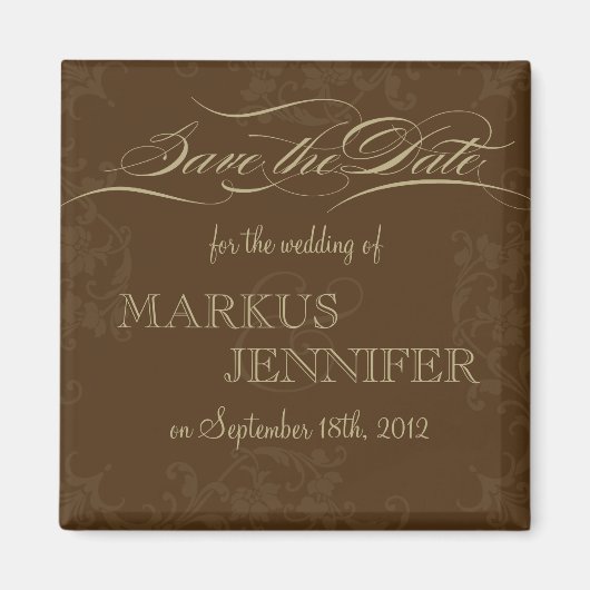 DIYヴィンテージチョコレート&ココア日付磁石を保存 マグネット (正面)