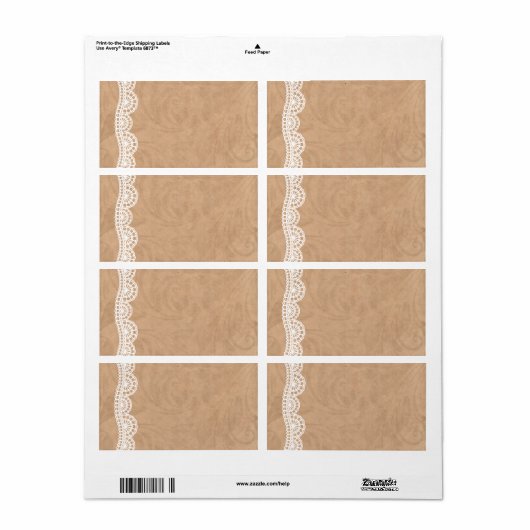 DIYヴィンテージレースプリント結婚可能住所 シール (フルシート)