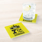 DIY修正おもしろいIt修復 ガラスコースター (アングル)