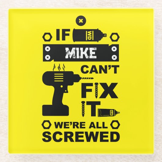 DIY修正おもしろいIt修復 ガラスコースター (正面)