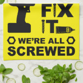 DIY修正おもしろいIt修復 キッチンタオル (折り畳み)