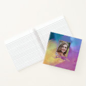 DIY写真/名前/年/金ゴールドブルー&パープルアート ノートブック (内部)