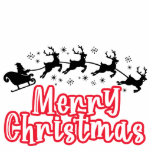 DIY切り出し | merry Christmas Santa sleighトナカイ フォトスカルプチャー<br><div class="desc">お与え家族と友達とのデスクトップ/テーブルの装飾は、装飾書道スタイルフォントで"メリークリスマス"の言葉を特集。フォントは白く、白い縁が厚く、サンタの黒いシルエットは忠実なトナカイに引き寄せられて空を横切るサンタの黒いシルエット。これらはクリスマスの日にフェスティバルの休日のtouchをテーブルの設定に追加する。</div>