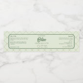 DIY化粧品の瓶ラップラのまわりにベル(レトロ緑) ペットボトルラベル (シングルラベル)