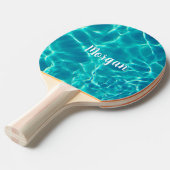 DIY名のホワイトスクリプト、スイミングプール水 卓球ラケット (正面アングル)