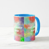 DIY夏カスタマイズの水カラフル色の雲 マグカップ (正面右)