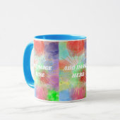 DIY夏カスタマイズの水カラフル色の雲 マグカップ (正面左)