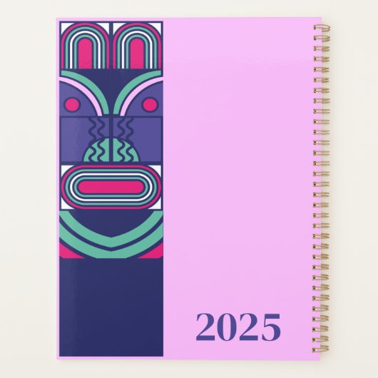 DIY幾何学的プランナー:独自のレトロシックを作成 プランナー手帳 (裏面)