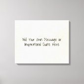 DIY感動的やる気を起こさせる引用文、歌詞など キャンバスプリント (正面)