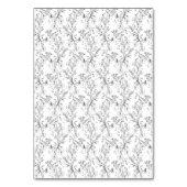 DIY折り畳みフローラリースモノグラム座席表 テーブルナンバー (裏面)