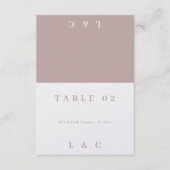 DIY折り畳みモダンダーティピンク座席表 (正面)