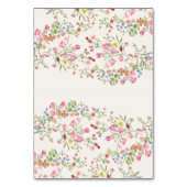 DIY折り畳み春フローラアーチ座席表 テーブルナンバー (裏面)