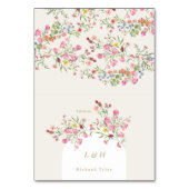 DIY折り畳み春フローラアーチ座席表 テーブルナンバー (正面)