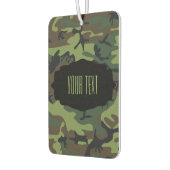 DIY文字迷彩パターンデザイン カーエアーフレッシュナー (左)