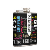 DIY文字 | 50番目のハッピーバースデー |マイルストーンフラスコ フラスク (右)