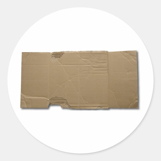 DIY段ボール記号 ラウンドシール (正面)