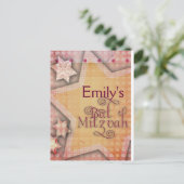 DIY水玉模様カラフルバルミツワーデザイン ポストカード (スタンド正面)