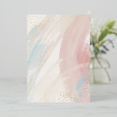 DIY水空白の色&ゴールドフォイルパーティの招待状 箔招待状 (立ち正面)