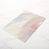 DIY水空白の色&ゴールドフォイルパーティの招待状 箔招待状 (回転した状態)