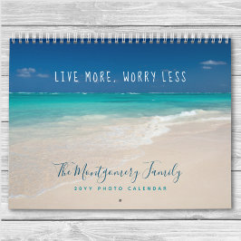 DIY熱帯パーソナライズされた写真テンプレート2026 カレンダー