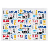 DIY父の日抱き枕カラフル文字大 ラージペーパーバッグ (裏面)