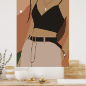 Diy独自のの色のカスタム傾向を作成2022シック ポスター (キッチン)