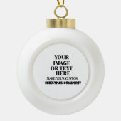 DIY独自のカスタムパーソナライズされた  セラミックボールオーナメント (正面)