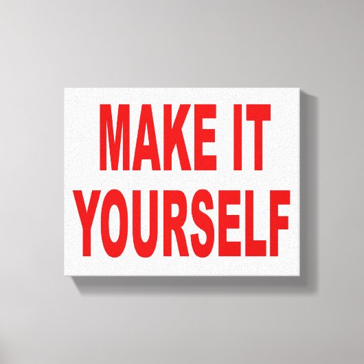 DIY独自のキャンバスプリントアートワークの作成 キャンバスプリント (正面)