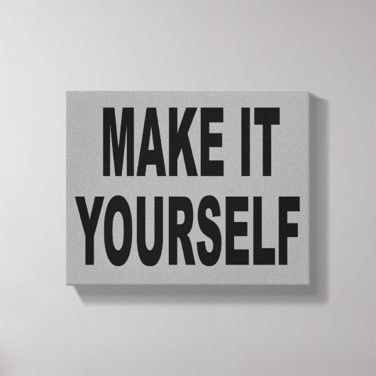 DIY独自のキャンバスプリントアートワークの作成 キャンバスプリント (正面)