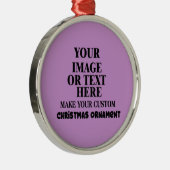 DIY独自のクリスマスをカスタム作パーソナライズされたる メタルオーナメント (右)