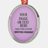 DIY独自のクリスマスをカスタム作パーソナライズされたる メタルオーナメント (左)