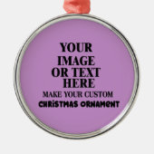 DIY独自のクリスマスをカスタム作パーソナライズされたる メタルオーナメント (正面)