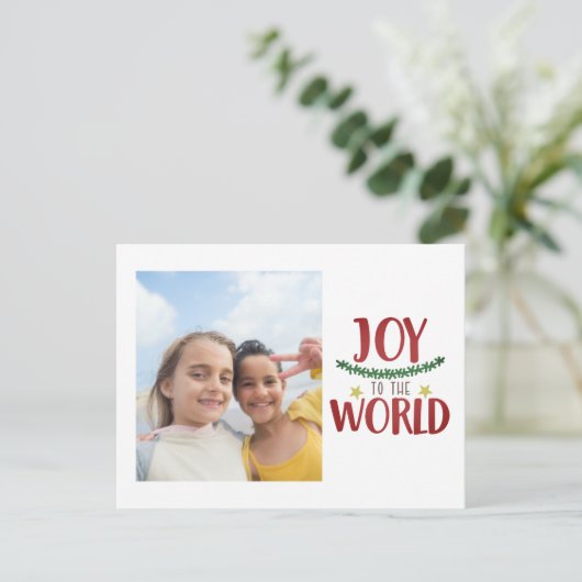 DIY独自のクリスマスをパーソナライズされた作成 シーズンポストカード (スタンド正面)