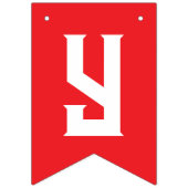 DIY独自のバナーを作成する赤と青 バンティングフラッグ (第2の旗)