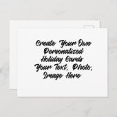 DIY独自の作成パーソナライズされた シーズンポストカード (正面/裏面)