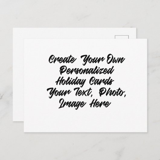 DIY独自の作成パーソナライズされた シーズンポストカード (正面/裏面)