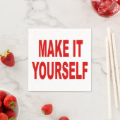 DIY独自の作成 スタンダードカクテルナプキン (インサイチュ)