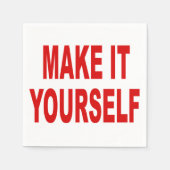 DIY独自の作成 スタンダードカクテルナプキン (正面)