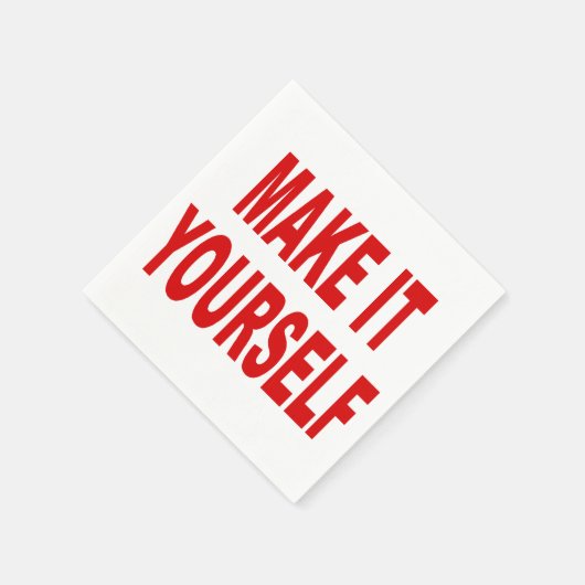 DIY独自の作成 スタンダードカクテルナプキン (角)