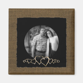 DIY独自の作成 |写真素朴パーソナライズされた マグネット