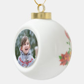 DIY独自の写真のパーソナライズされた休日を作成 セラミックボールオーナメント (右)